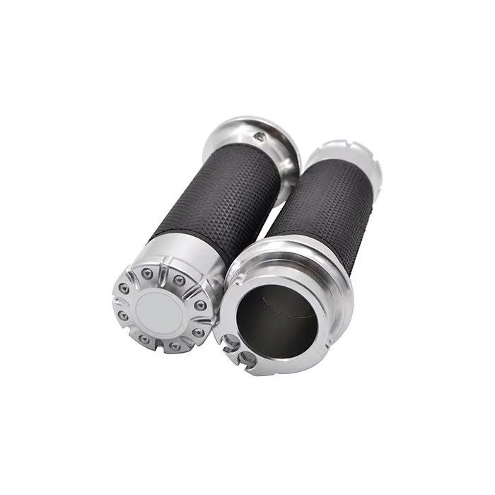 Chrom Motorrad Lenkergriffe - 25mm - für Harley Sportster / Touring / Dyna