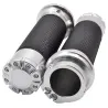 Chrom Motorrad Lenkergriffe - 25mm - für Harley Sportster / Touring / Dyna