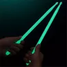 TamboresBaquetas luminosas - fluorescentes - 5A - 2 piezas