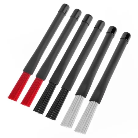 Jazz Drumsticks - Nylonbürsten - einziehbar - mit Gummigriff - 23cm - 2 Stück