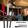 Jazz Drumsticks - Nylonbürsten - einziehbar - mit Gummigriff - 23cm - 2 Stück