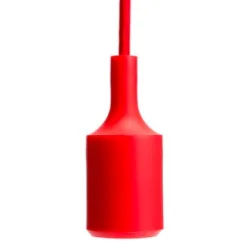 E27 - ceiling lamp holder - socket - silicone rope - 90cm