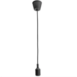 E27 - ceiling lamp holder - socket - silicone rope - 90cm