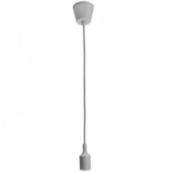 E27 - taklampshållare - sockel - silikonrep - 90cm