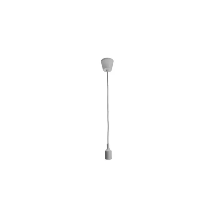 E27 - ceiling lamp holder - socket - silicone rope - 90cm