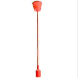 E27 - ceiling lamp holder - socket - silicone rope - 90cm