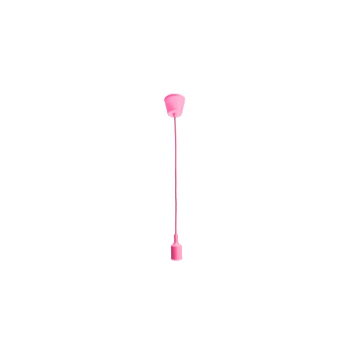 E27 - ceiling lamp holder - socket - silicone rope - 90cm