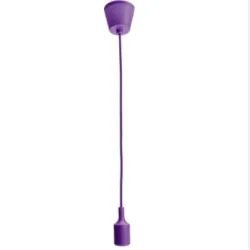 E27 - ceiling lamp holder - socket - silicone rope - 90cm