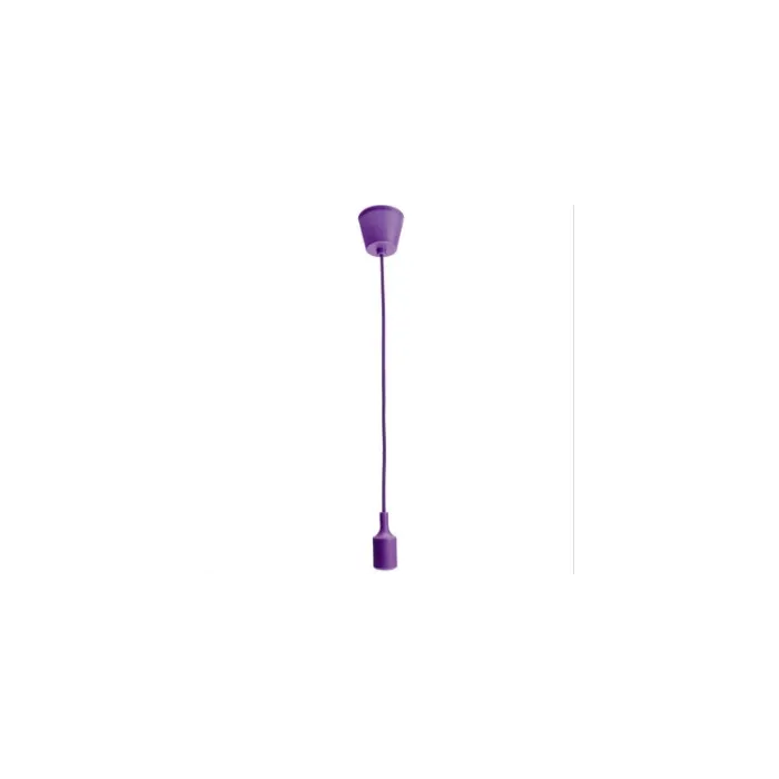 E27 - ceiling lamp holder - socket - silicone rope - 90cm