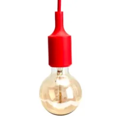 E27 - ceiling lamp holder - socket - silicone rope - 90cm