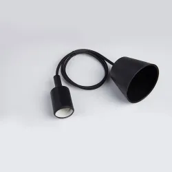 E27 - ceiling lamp holder - socket - silicone rope - 90cm