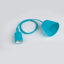 E27 - ceiling lamp holder - socket - silicone rope - 90cm