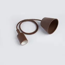 E27 - ceiling lamp holder - socket - silicone rope - 90cm