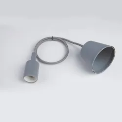 E27 - ceiling lamp holder - socket - silicone rope - 90cm