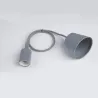 E27 - ceiling lamp holder - socket - silicone rope - 90cm