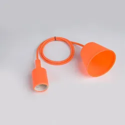 E27 - ceiling lamp holder - socket - silicone rope - 90cm