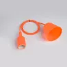 E27 - ceiling lamp holder - socket - silicone rope - 90cm