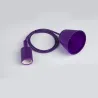 E27 - ceiling lamp holder - socket - silicone rope - 90cm