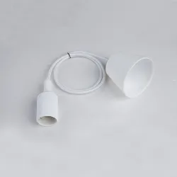 E27 - plafondlamphouder - fitting - siliconen touw - 90cmVerlichtingsarmaturen