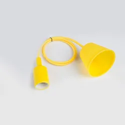 E27 - ceiling lamp holder - socket - silicone rope - 90cm