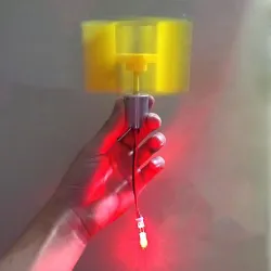 Micro moteur à courant continu - LED - axe vertical - pales d'éolienne
