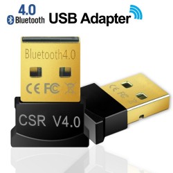 Adaptador Mini USB Bluetooth V4 - Modo dual - dongle inalámbrico