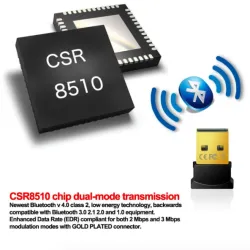Mini USB Bluetooth adapter V4 - Dual Mode - wireless dongleNetwork
