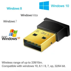 Mini USB Bluetooth-adapter V4 - Dual Mode - trådlös dongel
