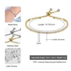 PulseraPulsera elegante - con circonita - ajustable