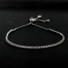 Elegant bracelet - with cubic zirconia - adjustable