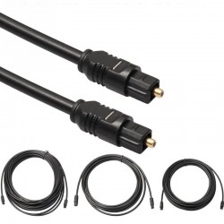 Toslink - digitales Audio-/Glasfaserkabel - 1m - 2m - 3m - 5m - 10m