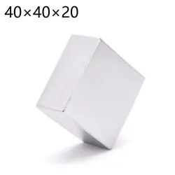 N52 - neodymmagnet - stark - kuboid - 40 * 40 * 20mm