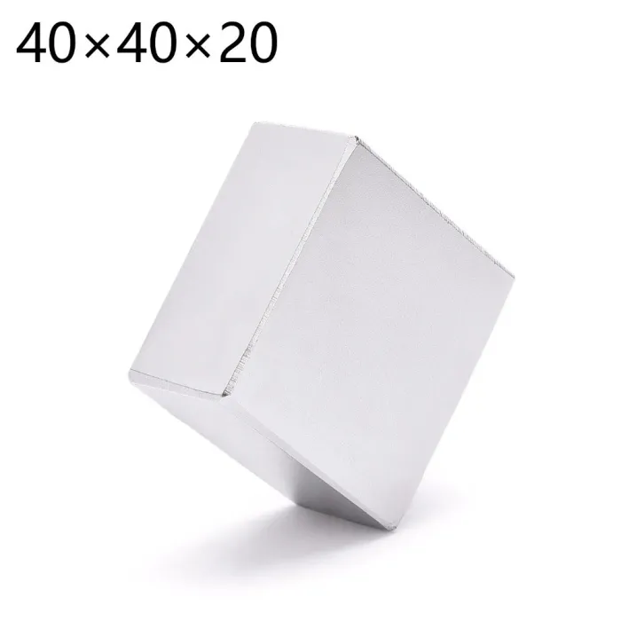 N52 - neodymium magnet - strong - cuboid - 40 * 40 * 20mm