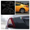 PegatinasBandera italiana - emblema de Italia - pegatina para coche de metal