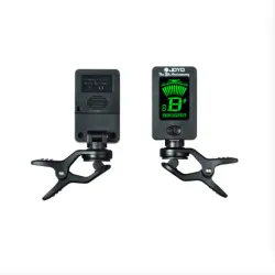 Universal guitar tuner - digital clip - rotatable - built-in battery