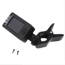 Universal guitar tuner - digital clip - rotatable - built-in battery