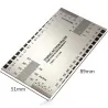 GuitarrasGuitar measuring ruler - string conversion chart - stainless steel