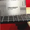 GuitarrasGuitar measuring ruler - string conversion chart - stainless steel