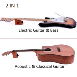 2 i 1 gitarr nackstöd - hållare / stöd