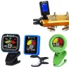 Mini tuner cyfrowy - LCD - obrotowy klips - na gitarę / skrzypce / ukuleleGitary