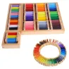 Learning colors - wood puzzle - educational toy