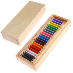 Nauka kolorów - puzzle drewniane - zabawka edukacyjnaDrewniane