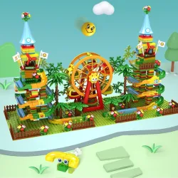 Rompecabezas & juegosPlayground - marble path / ferris wheel - building blocks - toy