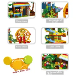 Rompecabezas & juegosPlayground - marble path / ferris wheel - building blocks - toy