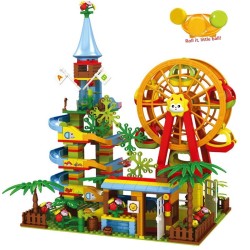 Rompecabezas & juegosPlayground - marble path / ferris wheel - building blocks - toy