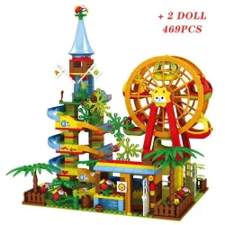 Rompecabezas & juegosPlayground - marble path / ferris wheel - building blocks - toy