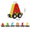 Magnetische Züge / Autos mit Buchstaben / Zahlen / Insekten - Holz - Lernspielzeug