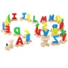 De maderaMini wooden train with alphabet - educational toy