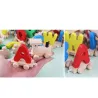 Mini drewniany pociąg z alfabetem - zabawka edukacyjnaDrewniane