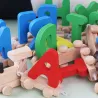 De maderaMini wooden train with alphabet - educational toy